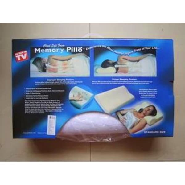 Memory Foam Kudde - Märke - Modell - Svamp - Fiber - Vit - Syntet - Sovrum - 30 x 50 cm