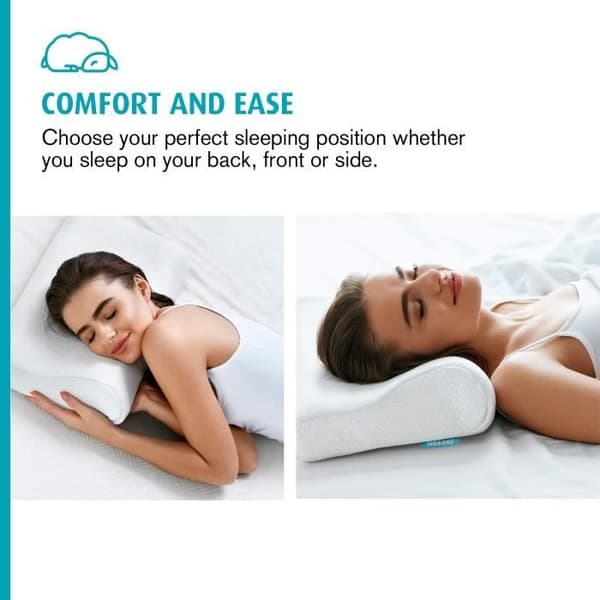 Hypoallergen och antimikrobiell formminne Ortopedisk cervikal kudde med justerbar höjd. Ergonomisk design. H[32]
