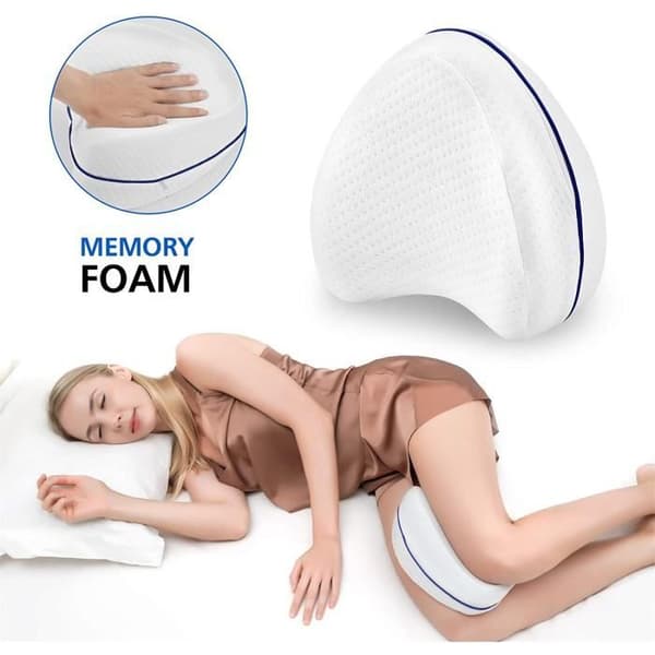 KOOLEAN-kuddar för sidosömn, ortopediskt stöd, knästöd, benkudde, Memory Foam [618]