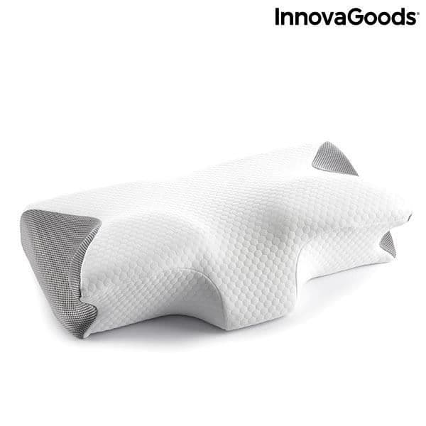 Ergonomisk kudde - INNOVAGOODS - Viskoelastisk - Cervikalt stöd - Tvättbart överdrag - 62x36x14 cm