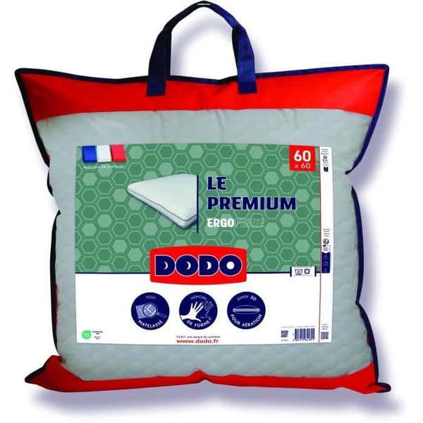 Le Premium DODO Kudde - 60x60 cm - Memory foam - Avtagbart överdrag