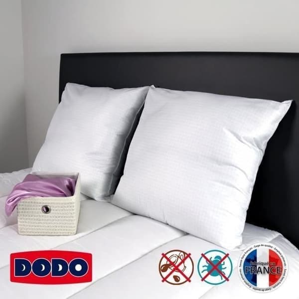 DODO Set med 2 Total Protect-kuddar 65x65 cm vita