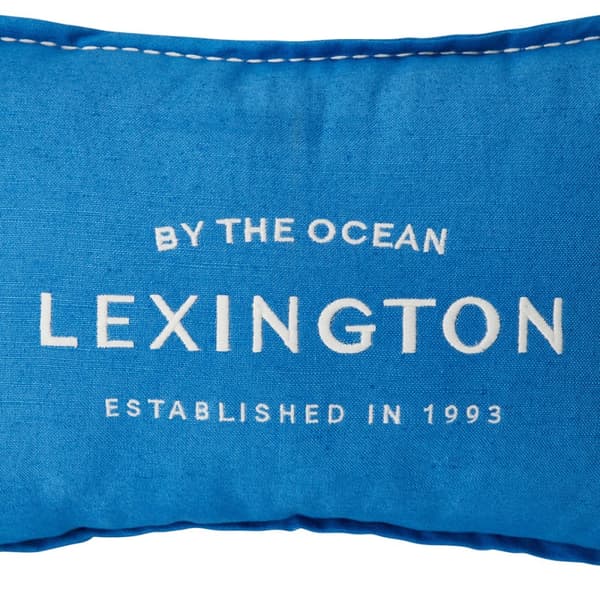 Lexington Logo Embroidered 30x50 Kudde - Blå/Vit