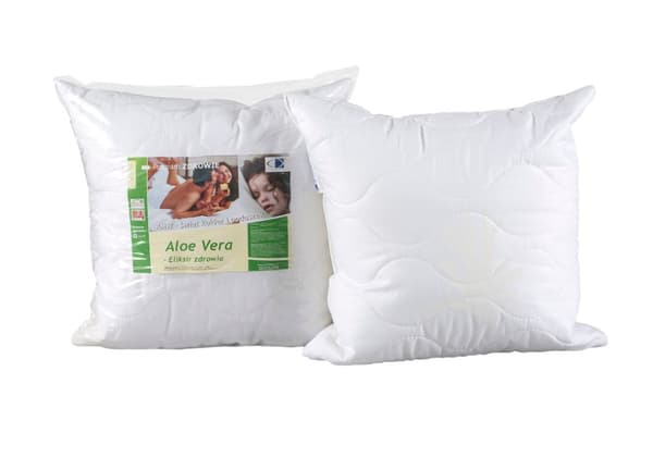 Antiallerginen tyyny 70x80 Aloe Vera 1,00 kg 100% puuvillaa viimeistelty Aloe Vera AMW aineella