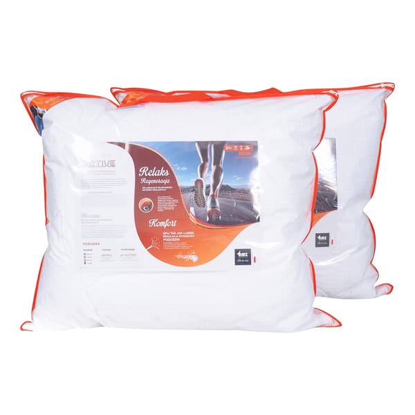 Anti-allergisk pude 50x60 Antistress glat 450g hvid AMZ