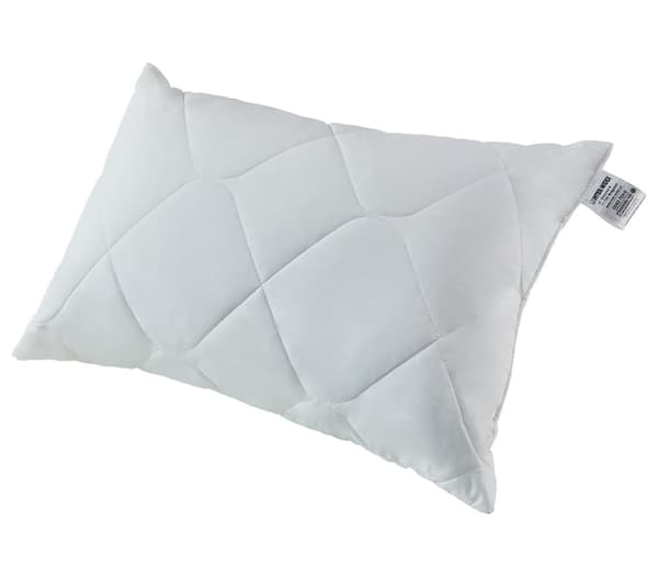 Antiallerginen tyyny 50x60 Happy valkoinen tikattu polyesterimikrokuitu Inter Widex