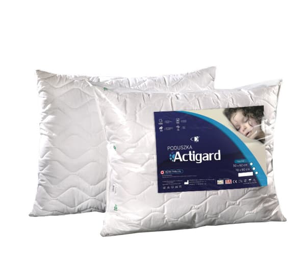 Antiallerginen tyyny 70x80 Actigard 1,00 kg valkoinen 100 % puuvillaa antibakteerisella aineella viimeistelty Actigard AMW