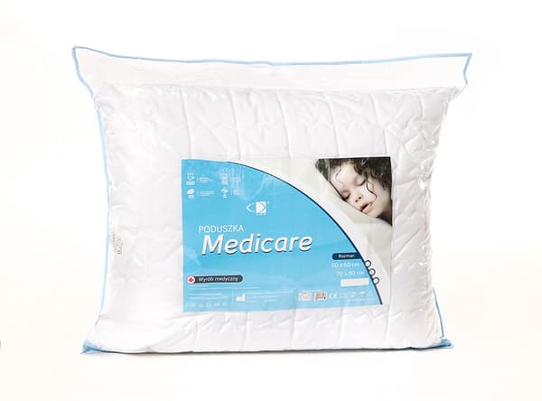 Anti-allergisk pude 70x80 Medicare 100% mikrofiber hvid med lynlås AMW