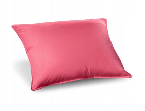 Untuvasekoitetyyny 70x80 pinkki Comfort 1200g luonnollinen täyte 100 % puuvillaa Inlet AMW