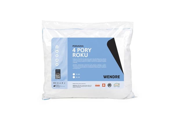 4 Seasons Pillow 70x80 Microfiber hvid Wendre