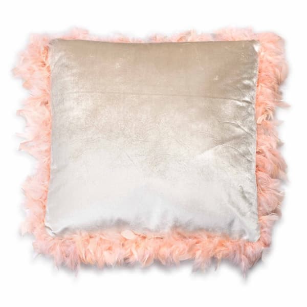 LORETA BEIGE Kudde 44x44cm fjädrar