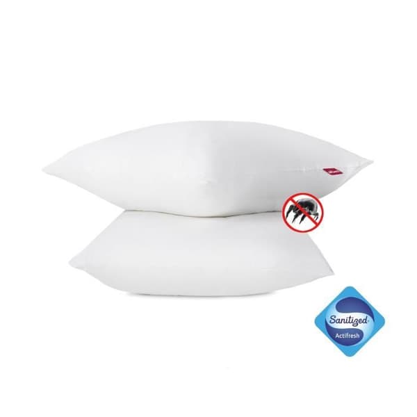 ABEIL Set med 2 Anti-Mite-kuddar - 60 x 60 cm - Vit