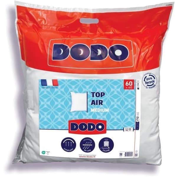 Kudde - DODO - MEDIUM TOP AIR - 60 x 60 cm - Vit