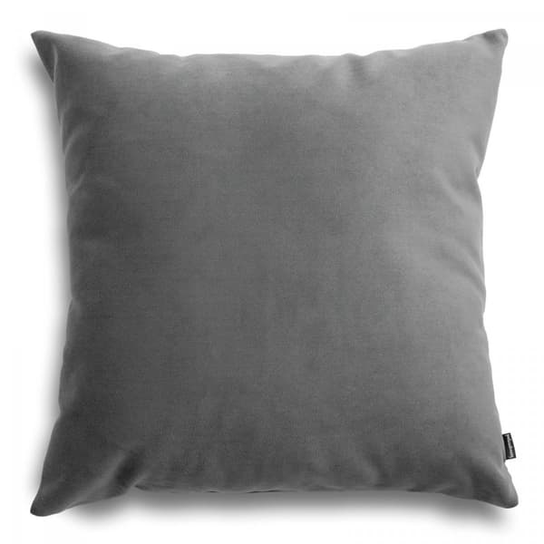 Barnvagn Grå prydnadskudde i velour 45x45 cm