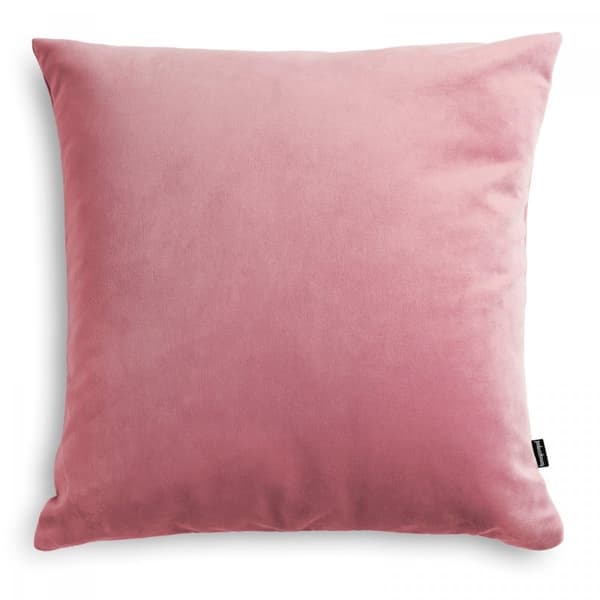 Sammetsrosa prydnadskudde 45x45