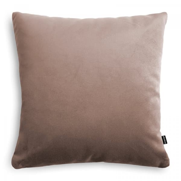 Sammet mörkbeige dekorationskudde 45x45