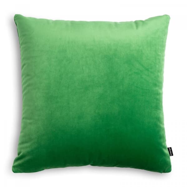 Samettivaaleanvihreä koristetyyny 45x45