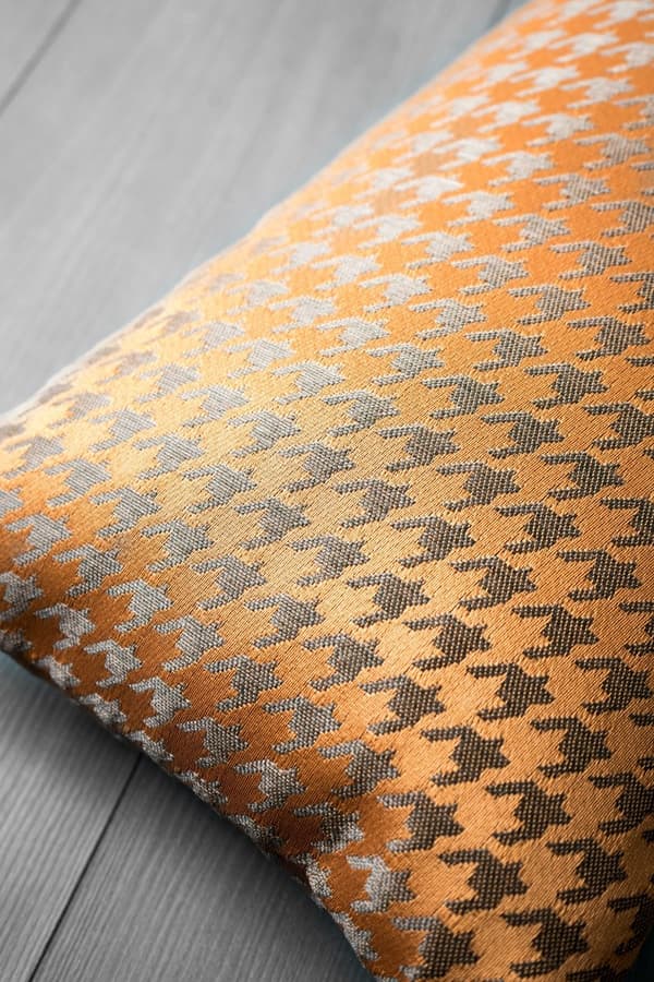 Rød houndstooth pude