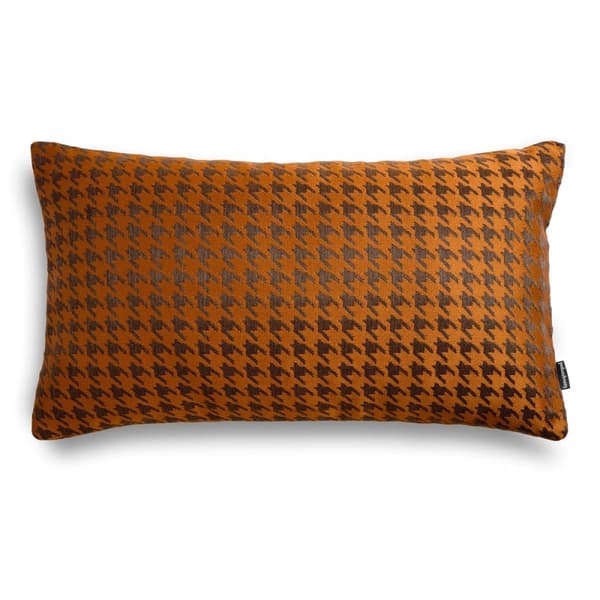 Rød houndstooth pude