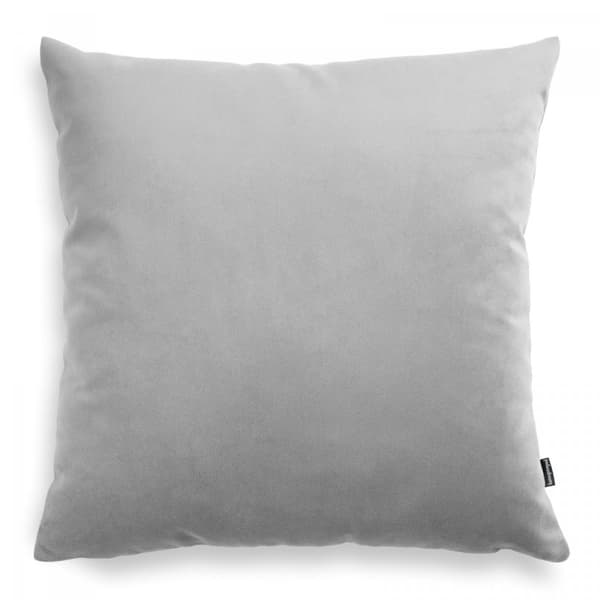 Barnvagn ljusgrå prydnadskudde i velour 45x45 cm