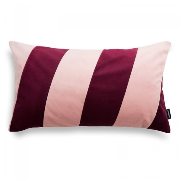 Striber bordeaux pink pyntepude 50x30