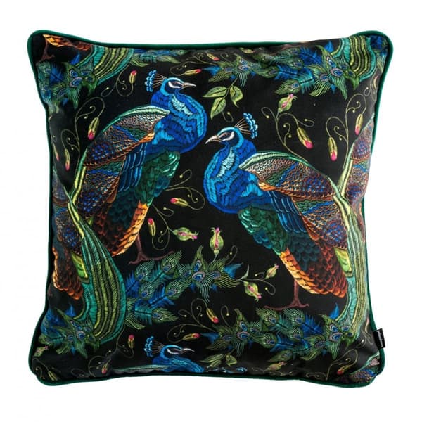 Påfågel dekorativ kudde 45x45