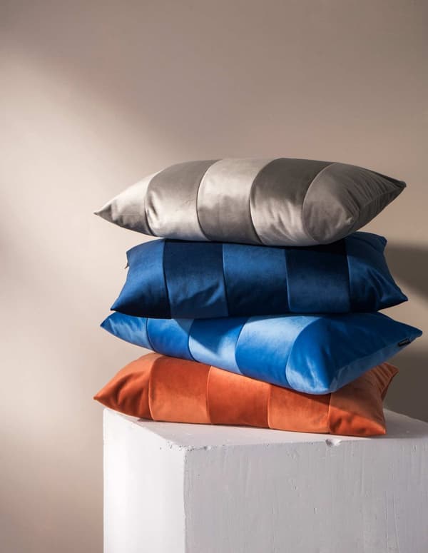 Stripes orange dekorationskudde 50x30 ZERO WASTE