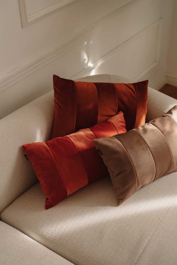 Stripes orange dekorationskudde 50x30 ZERO WASTE