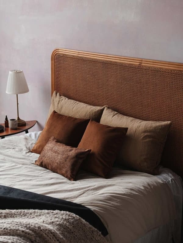 Beige Set med 5 sovrumskuddar i sten