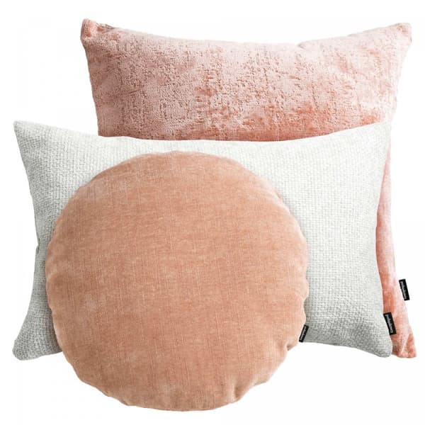 Peach set med Bergen dekorativa kuddar