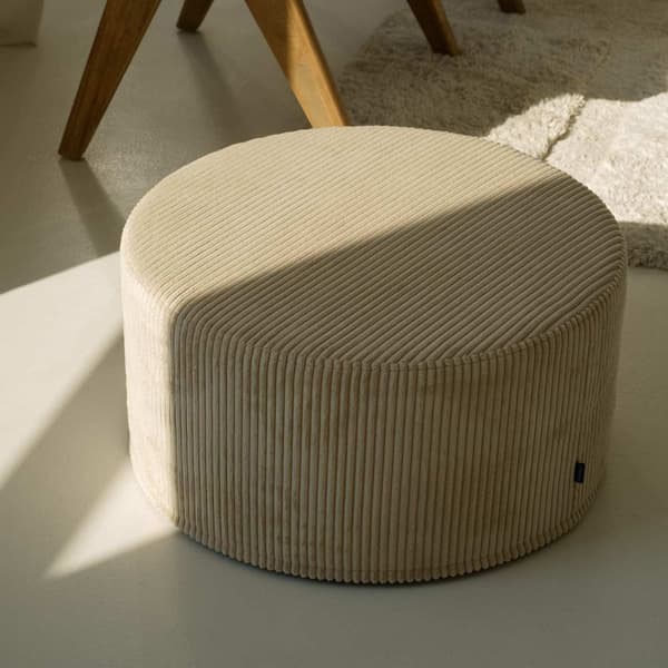 Suuri pyöreä kermahohde CORD Slim 60x30