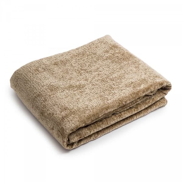 Beige sengetæppe 220x140 Bergen