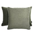 Miniatyrbillede 1 af 4: Grønt sæt hyggelige + houndstooth dekorative puder 45x45