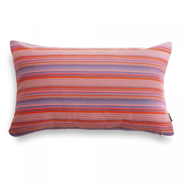 Orangestribet havepude 50x30