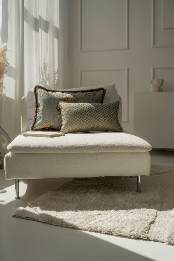 Beige set med 3 Tisimi dekorativa kuddar