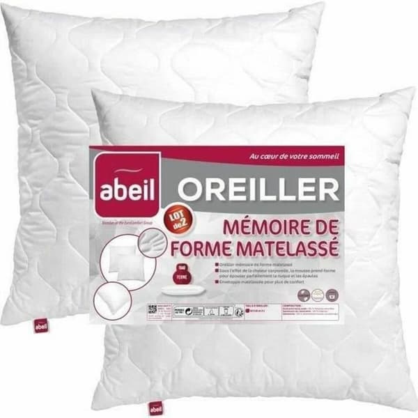 Kudden Abeil Memory Vit 60 x 60 cm