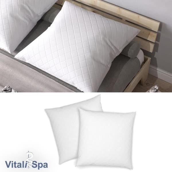 VitaliSpa Set med 2 mikrofiberkuddar för allergiker 80x80 cm