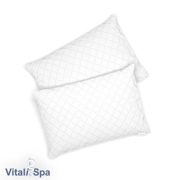 VitaliSpa set med 2 mikrofiberkuddar 50 x 75 cm