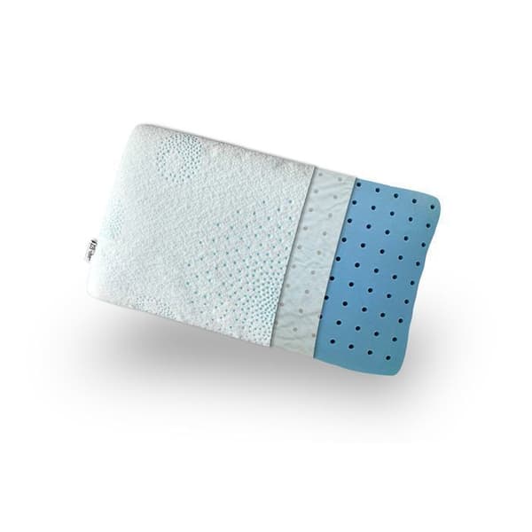 Ortopedisk & ergonomisk Gelfresh memory foam kudde (termoregulator) - Bomullsfiberöverdrag 40x60 cm