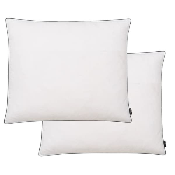 Kuddar 2 st dun-/fjäderstoppning tung 70x60 cm vit