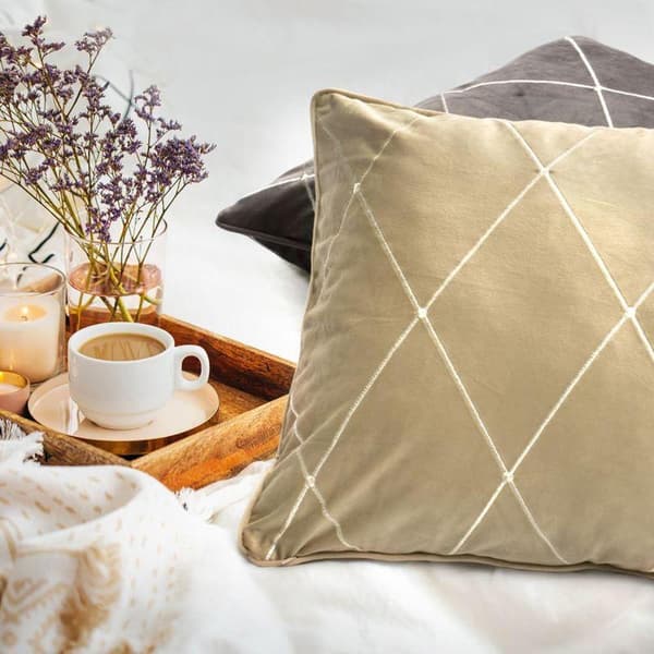 PIERRE CARDIN MARGO DEKORATIV PUDEBETRÆK 45 X 45 CM STÅL