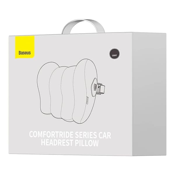 Bil hovedstøttemonteret pude Baseus Comfort Ride (grå)