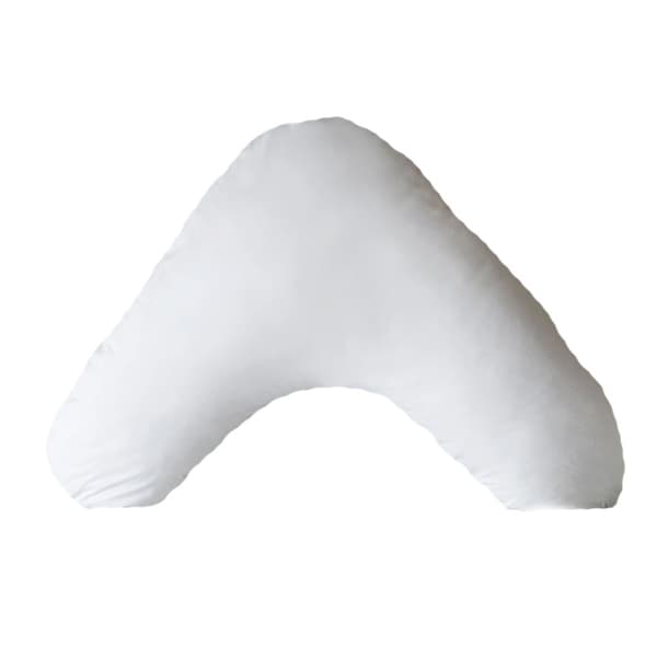 Belledorm V Shape Micro Down Hotel Suite Luxury Filled Cushion White 38cm x 81cm