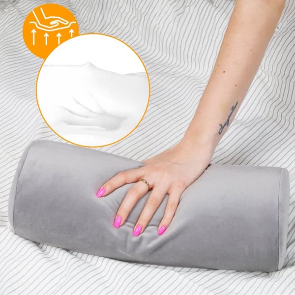 Nackrullkudde med Visco Foam Velvet - kudde rull nackkudde nackrulle kuddrulle