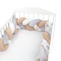 Miniatyrbild 7 av 11: Gosig kudde barnkuddedekoration - fluffig dekorationskudde barnrum barnkudde dekorationskudde flätad bomull