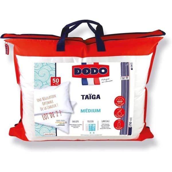 Kudde - DODO - Taïga - Set med 2 - 50x70 cm - Ultra Mjuk Beröring - Maskintvättbar