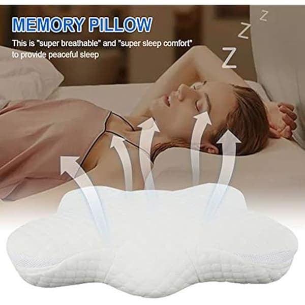Kudde - Memory foam - Ergonomisk - Djup sömnkontur - Nackstöd