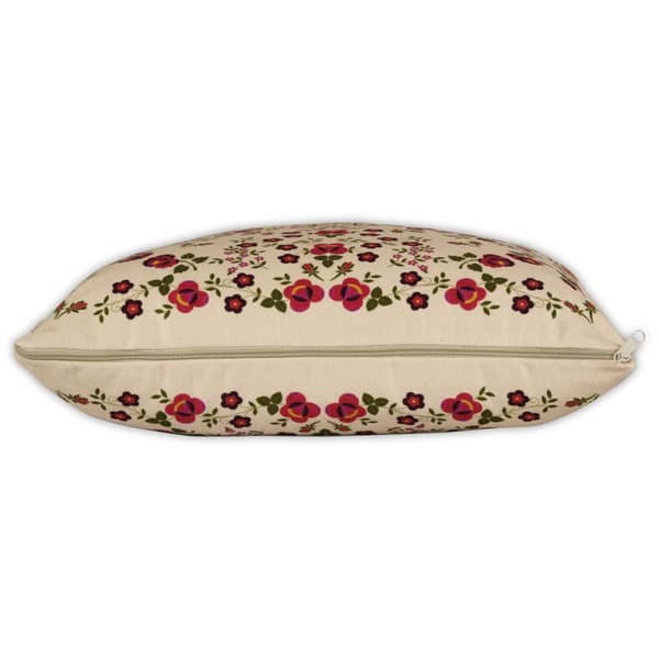 Pude folkemusik Opole blomster lilla beige