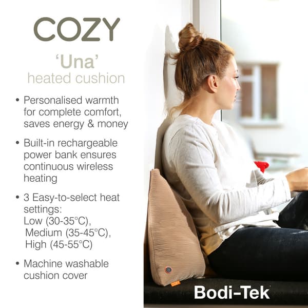 Kodikas Una Neulottu Lämmitystyyny - 45x45 - 5000mah - Beige