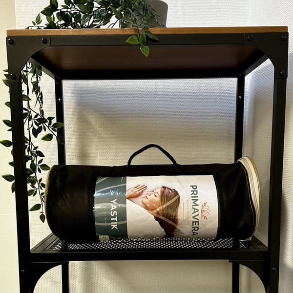Primavera Kudde med Dubbelt Nacksupport , Ergonomisk sovkudde, sido - ryggläge